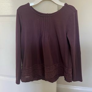 Old navy plum top size 10-12 girls